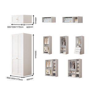 Nouvelle Armoire Contemporaine en Acier Robuste, Meuble de Rangement Écologique Résistant à la Rouille pour Chambre à Coucher, Appartement, Location, <span class=keywords><strong>Dressing</strong></span> - Product Image 3