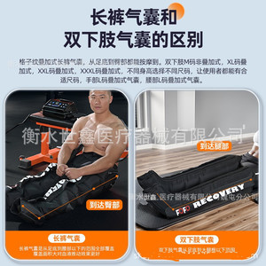 Pneumatic Leg Massager Air Wave Therapy Six Cavity For Legs And Feet Plug In One Size - Product Image 3