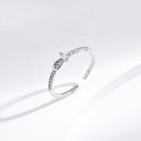 Bague personnalisée en argent sterling 925, petite taille marquise, opale naturelle, ajustable, pour mariage, pour filles, motif étoile