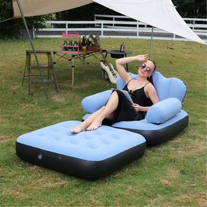Nouveau canapé-lit gonflable portable à double usage avec PVC épaissi, canapé-lit cinq en un adapté au <span class=keywords><strong>camping</strong></span>, mobilier d'extérieur - Product Image 4
