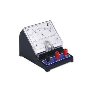 Experimento de circuito con voltímetro y amperímetro: amperímetro de CC, clase 2.5, 0.6A, 3A, amperímetro de puntero J0407 - Product Image 1