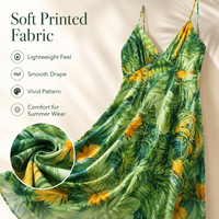 Vestido de Uniforme de Verano sin Mangas con Estampado Floral y Logotipo Personalizado para Mujer, Ropa de Trabajo para Camareras de la Industria de Servicios, para Cafetería y Salón