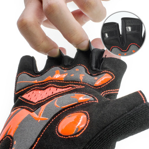 Guantes de Ciclismo de Medio Dedo, Antideslizantes de Silicona, Absorbentes de Impactos, Unisex para Adultos, Equipo de Ciclismo al Aire Libre - Product Image 1