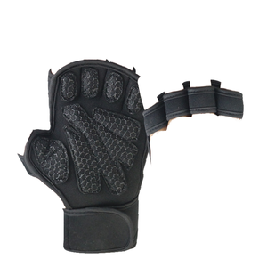 Wholesale Workout Fitness <b>Half</b> Finger Wrist Straps Non <b>Slip</b> Weight Lifting Microfiber Unisex Men Women Gym Cycling Outdoor - Product Image 1