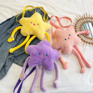 Bolso <span class=keywords><strong>de</strong></span> Peluche con Forma <span class=keywords><strong>de</strong></span> <span class=keywords><strong>Estrella</strong></span>, Suave y Adorable, Tipo Muñeca <span class=keywords><strong>de</strong></span> Dibujos Animados, para Mujeres y Niñas, OEM/ODM - Product Image 4