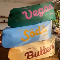 Draagbare opblaasbare fruitsofa voor buitengebruik, geschikt voor kamperen, muziekfestivals, woonkamer, slaapkamer en park.