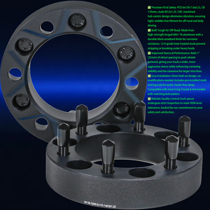 Nouveaux entretoises <span class=keywords><strong>de</strong></span> <span class=keywords><strong>roue</strong></span> en alliage d'aluminium forgé KL 6061-T6 6x139.7 pour <span class=keywords><strong>Ranger</strong></span> T6 T7 T8 PX1 PX2 PX3 - Product Image 5