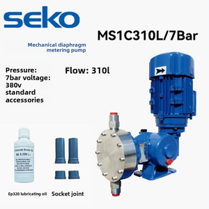 Bomba Dosificadora SEKO MS1C138A31C4080 de Alta Precisión, Química, 310L/h, 7 bar, 1 Año de Garantía, Italia, PP, Tratamiento de Agua, 1 kW - Product Image 1