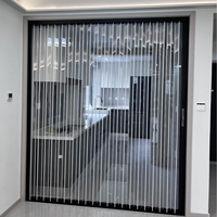 Balkon, ruang tamu, kamar mandi, dan dapur yang dapat disesuaikan, terbuat dari pelat kristal PC akrilik transparan yang dapat dilipat dan digeser.