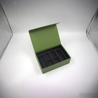 Caja Cuadrada de Cartón Rígido Personalizada, Ecológica, Biodegradable, Hecha con Materiales Reciclados, con Recubrimiento UV, Laminado Mate y Relieve de Esponja