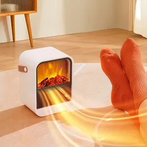 Portable Bedroom Fireplace Heater Overheat Protection Ceramic PTC Electric Heater Fan Mini Room Air Fan Heater