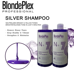 הסיטונאי להסיר צהוב אנטי ברזי שיער גוון מרכך 400 מ "ל סגול כסף עבור שיער אפור - Product Image 3