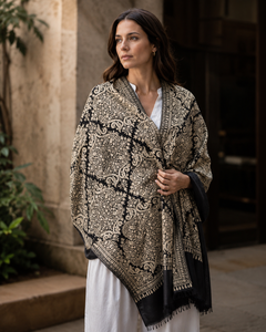 Designer Embroidered Digital Print Viscose Winter Shawl Long Fringe Soft Warm Breathable Durable Traditional Scarf for Casual - Product Image 4