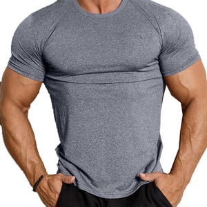Camisetas Casuales para Hombre, Sólidas, Transpirables, de Punto, Holgadas, de Secado Rápido, de Manga Corta, Ajustadas, Deportivas, para Fitness - Product Image 3