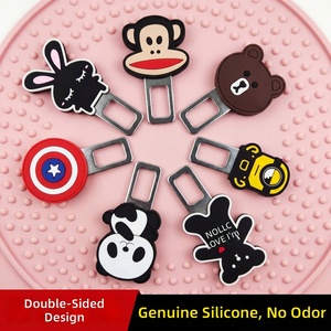 Clip de ceinture de sécurité universel en métal, dispositif anti-bruit mignon pour tous les accessoires et sièges de voiture - Product Image 1