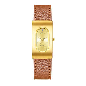 Montre pour femme rétro minimaliste, niche et haut de gamme, montre à quartz ovale avec un design de grande valeur - Product Image 4