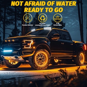 KingShowstar OEM <span class=keywords><strong>Luces</strong></span> LED de Doble Color para Llantas de 12 Filas 15/17 Ámbar y Blanco para Camiones, Coches, ATV, Todoterreno, SUV - Product Image 6