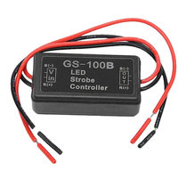 Module de contrôle stroboscopique LED Module de GS-100B automobile Accessoire moto 3 modes 12V-24V DC pour E-Bikes Trunks Tail Stop Light