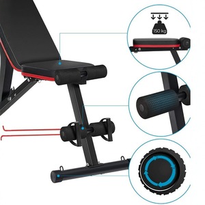Banc d'haltères professionnel réglable bicolore adapté aux personnes <span class=keywords><strong>de</strong></span> fitness pour s'entraîner à l'exercice musculaire à la maison et au gymnase - Product Image 6