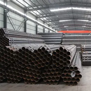 ERW Iron Black Carbon Steel Pipe Welded Hot Rolled Surface 6m Length API Compliant Structure JIS Certified Punching Service