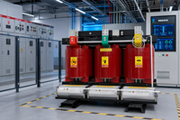 Transformateur à sec 200 KVA 400 KVA 10 KV vers 400 V 50/60 Hz Distribution moyenne tension