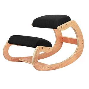 Rocking <strong>Chair</strong> Kneeling Stool <strong>Bamboo</strong> Wood Folding Stool for Shaving Shower Foot Rest - Product Image 2