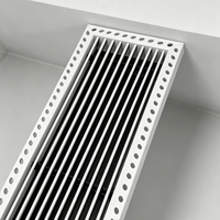 Grille de ventilation ABS rectangulaire pour flux d'air, sortie d'air, montage au plafond, extérieur, hôpital, salle de sport