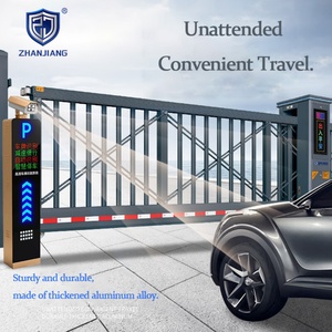 Customized Electric Gate Cantilever Gate Modern Automatic Aluminium Gate Cantilever Retractable Driveway <b>Sliding</b> Gate - Product Image 2