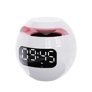 G90S Mini Bluetooth Speaker Portable Column Wireless Speaker Sound box with LED Display Alarm Clock For TF Card Music Play