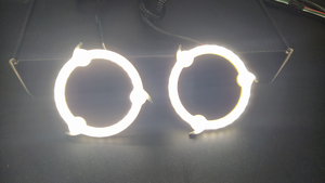 Nuevo Ojo <span class=keywords><strong>de</strong></span> Ángel RGB color persiguiendo LED Sharingan halos flow Series 2PCS - Product Image 6
