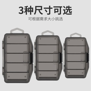 Caja de plástico gris para cebo Ztc450, caja de almacenamiento de aparejos de pesca multifunción con 5 compartimentos, pequeña, mediana, grande, Universal - Product Image 3