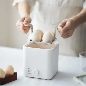 Electric Egg Cooker For Hard Boiled Soft Boiled Steamed Egg With Auto Shut Off Smart Mini Egg Cooker
