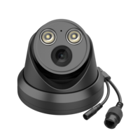 Caméra IP de surveillance Vikylin Black Pg2383c-B 8MP IR 30m Full Color Smart Ai Detection Fixed Dome H.265 IP 67 PoE