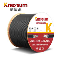 Cable de Red para Exteriores Kneysum Factory de 1000 pies, FTP, 8 Hilos, Cobre Sólido Libre de Oxígeno, CAT6 CAT6A de Fibra G652D, para Comunicación Local