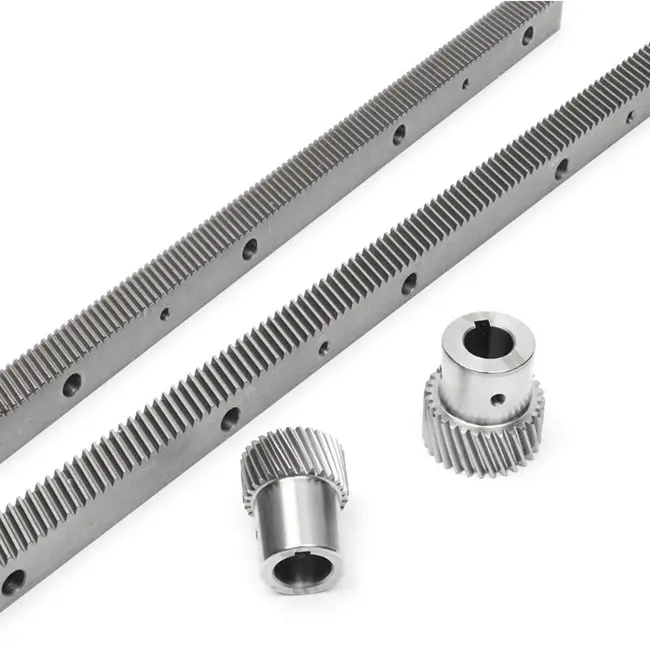 Factory direct sale CNC machine Helical teeth and spur toothed Gear Rack and Pinions