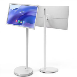 Rotatable Touch Screen FHD LED White Android Smart <b>TV</b> <b>Portable</b> Mobile Display Battery MTK Quad-core for Presentation Training to - Product Image 1