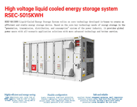 Conteneur de stockage à refroidissement liquide SUNPLUS, refroidissement haute efficacité, 5015 kWh, certifié CSA, modèle à usage multiple RSEC-5015KWH, garantie 10 ans