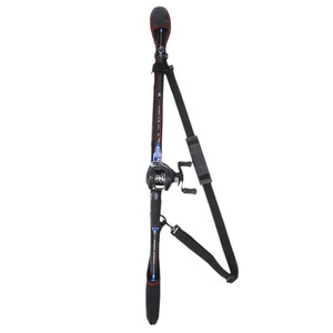 Correa para caña de pescar de alta gama con cubierta protectora, ajustable para pesca en agua salada, uso en playa y océano, material de poliéster - Product Image 1