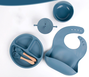 Set per lo svezzamento a Led antiscivolo in Silicone senza BPA per bambini ciotole e piatti per bambini - Product Image 2