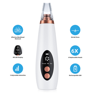 6 đầu hút có thể sạc lại trên khuôn mặt lỗ chân lông công cụ làm sạch sâu mụn chân không loại bỏ mụn đầu đen máy - Product Image 2