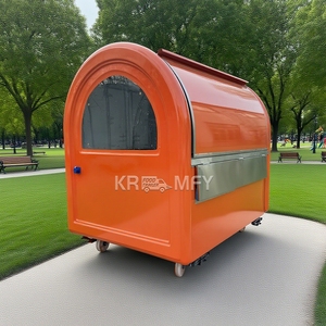 Kiosque mobile extérieur personnalisable pour les entreprises de glaces, hot-dogs, smoothies et desserts glacés, avec fenêtre de service commerciale, idéal pour les camions de restauration - Product Image 3