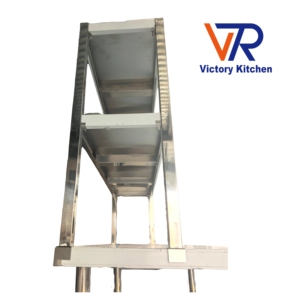 Barra de Condimentos de Acero Inoxidable de Alta Resistencia VCT, Estante Superior de 1 Nivel para Banco de Trabajo, Móvil, Capacidad de 300 kg, Equipo de Cocina para Hoteles - Product Image 6