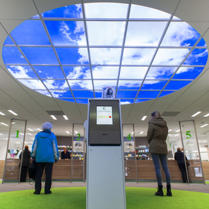 Trần phẳng ánh sáng nhân tạo ánh sáng mặt trời đám mây bầu trời xanh vận chuyển bảng điều khiển đèn trang trí trung tâm chim bồ câu chuồn chuồn Đèn trần - Product Image 6