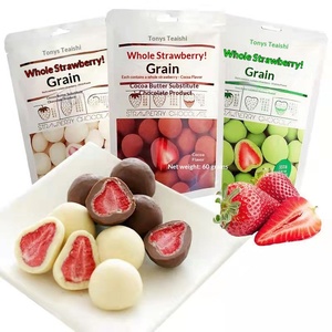 <span class=keywords><strong>Chocolate</strong></span> con Leche Sólido Relleno de Fresa Entera Liofilizada de <span class=keywords><strong>Tony</strong></span>'s, 60g, 40 Paquetes por Caja - Product Image 1