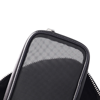 Sac de rangement portable YITING en PU noir avec fermeture éclair, poignée souple, coque rigide, organiseur de cosmétiques de voyage