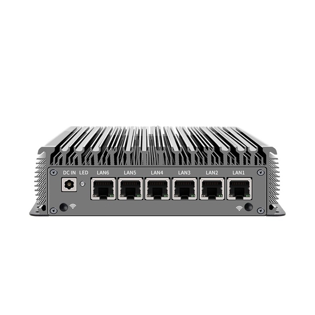 YINGCHI Soft Router 6x 2.5G I225 Core I3 8145U I5 8265U 8th Gen Nvme Fanless Mini PC Opnsense Esxi Firewall Appliance SSD