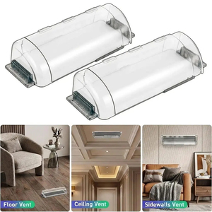 Air <b>Vent</b> & Floor Register Deflector Suitable for sidewall ceiling <b>vents</b> adjustable size 9 to 15.5 inch precisely directs airflow - Product Image 3