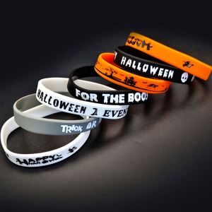 สายรัดข้อมือซิลิโคนลายโลโก้ฮาโลวีน ของขวัญสำหรับงานปาร์ตี้วันหยุด ของตกแต่ง สายรัดข้อมือยาง สายรัดข้อมือสำหรับโปรโมชั่น - Product Image 6