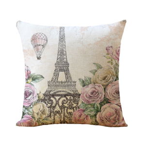 Patrón de París Impresión digital Sofá Coche Almohada y funda de cojín Funda de cojín elegante con diseño intrincado - Product Image 3