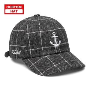 Ujoy Gift Custom Vintage Style Terry Fabric Waterproof 6-Panel Baseball Cap Gold <strong>Copper</strong> Buckle Letter All Season Outdoor Fashion - Product Image 1